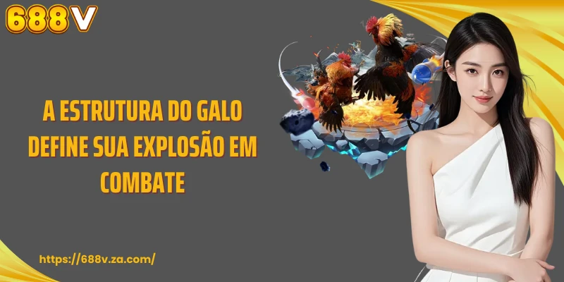 A estrutura do galo define sua explosão em combate
