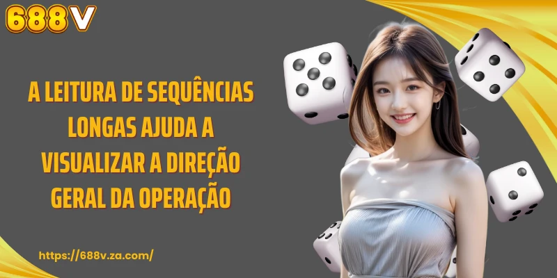 A leitura de sequências longas ajuda a visualizar a direção geral da operação