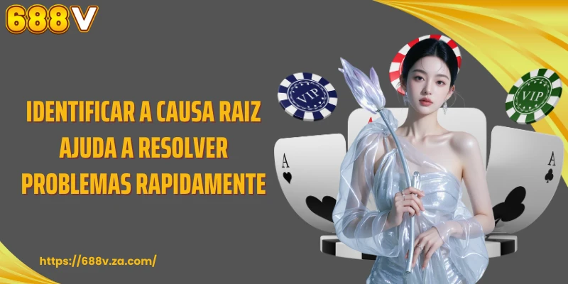 Identificar a causa raiz ajuda a resolver problemas rapidamente