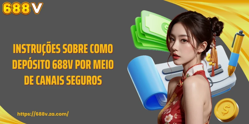 Instruções sobre como depósito 688V por meio de canais seguros.