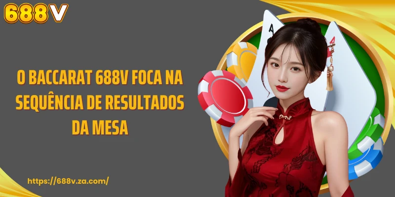 O Baccarat 688V foca na sequência de resultados da mesa