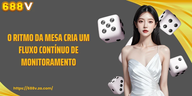 O ritmo da mesa cria um fluxo contínuo de monitoramento