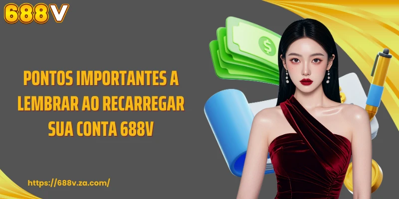 Pontos importantes a lembrar ao recarregar sua conta 688V.
