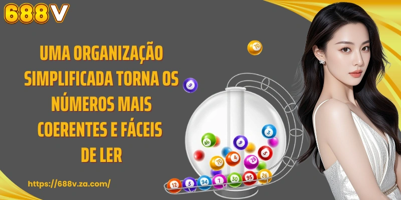 Uma organização simplificada torna os números mais coerentes e fáceis de ler